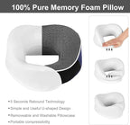 Travel Neck Pillow, Best Memory Foam Airplane Pillow - Image 6