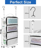 Suitcase Organizer, Travel Luggage Organizer Portable Hanging Travel Shelves - Image 4