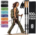 100% Carbon Fiber Trekking Poles by USA Brand by HikerHungerOutfitters