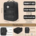 First Aid Kit EMT Medical IFAK Pouch, Molle Tactical Med Emergency Trauma Bag - Image 6