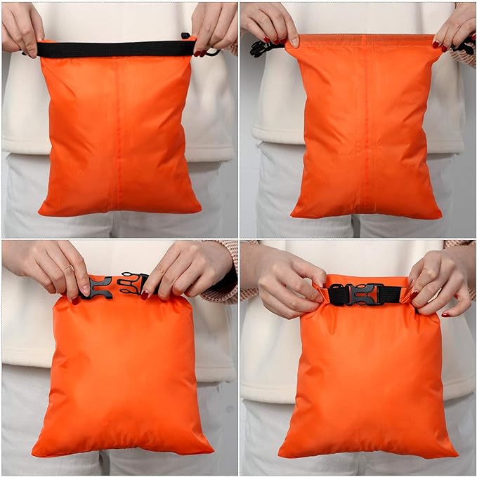Shappy Waterproof Dry Bag Set 6 Sizes Lightweight Sacks and Long Adjustable - Image 5
