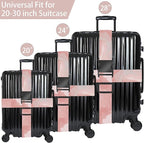 Pink Clouds Luggage Straps for Suitcases, Adjustable Luggage Travel Belts to - Image 3