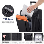 UKEIN Softside Expandable Carry On Luggage 22x14x9 Airline Approved, 20 Inch - Image 4