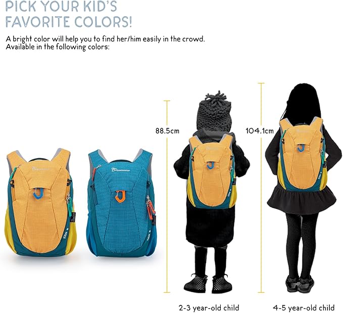 MOUNTAINTOP 8L Kids Backpack, Toddler Backpack Travel Daypack - Image 6