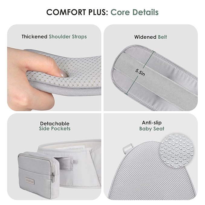 FRUITEAM Baby Carrier Newborn to Toddler- Safety - Image 5