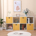 Cube Storage Bins 13×13x13 Inch, 4 Pack Collapsible Linen Fabric Storage Cubes - Image 6