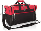 DALIX 17" Blank Duffle Bag Duffel Bag Travel Size Sports Durable Gym Bag - Image 8
