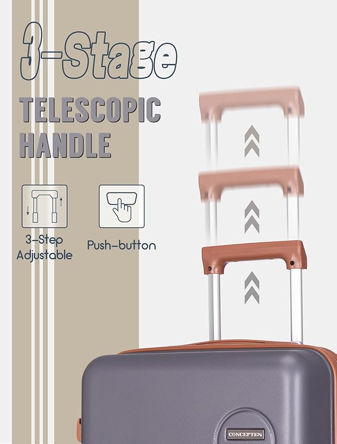Luggage Sets 5 Piece, Suitcases - Image 2