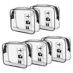 Lermende 2pcs Clear Toiletry Bag TSA Approved Travel Bag, Carry On by Lermende