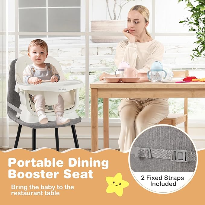BABY JOY 16 in 1 High Chair, Convertible Baby Highchair - Image 6