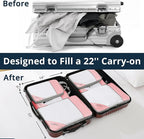 Compression Packing Cubes 3 Set, Compressible Space-Saving Packing Cubes - Image 7