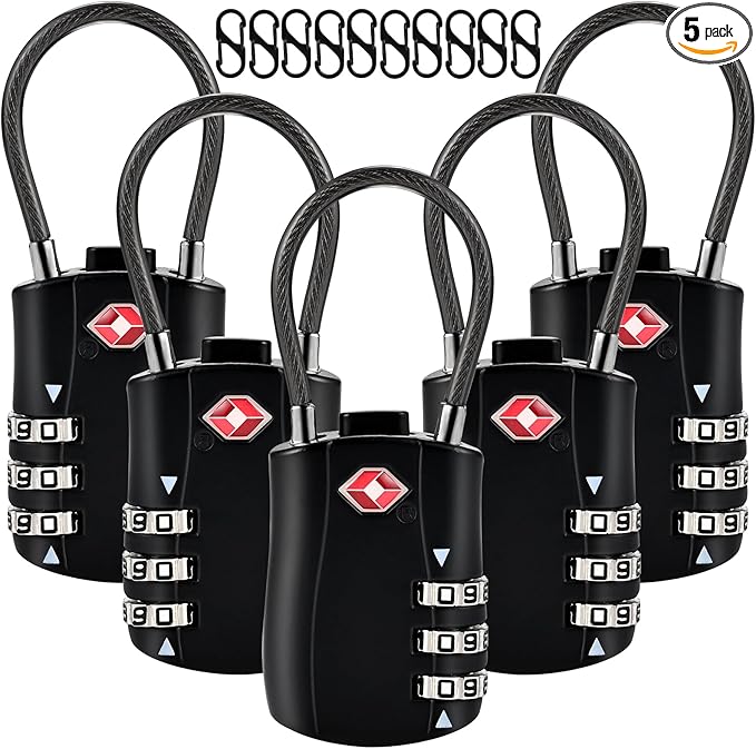 5pcs TSA Approved Luggage Locks by Locilot