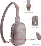 Telena Small Sling Bag for Women Leather Crossbody Fanny Packs Chest Bag for - Image 3