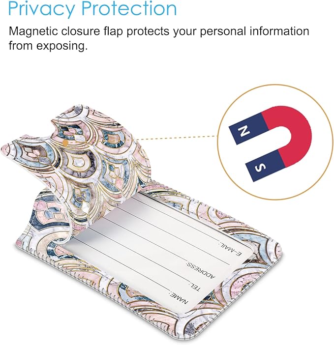 Fintie Luggage Tags, Privacy Cover ID Label - Image 3
