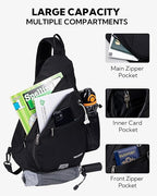 WATERFLY Large Crossbody Sling Bag: Over Shoulder Backpack Daypack Casual Cross - Image 3