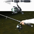 Fishing Pole Combo, Spinning Reels 170Pcs Worm Lure Kit Texas-Rigs-for-Bass - Image 6