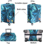 MosaiRudo Thicker Luggage Cover Elastic Suitcase Cover Protector Fits 18-32 - Image 4
