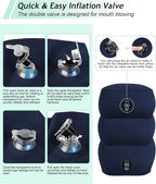 JefDiee Inflatable Travel Foot Rest Pillow, Kids Airplane Bed, Adjustable 3 - Image 6