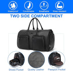 Leather Garment Bag for Travel, Modoker Carry On Suit Carrier Travel Bag - Image 5