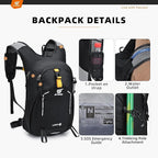 SKYSPER Small Hiking Backpack - 25L Travel Daypack Lightweight Bag Water - Image 4