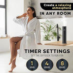 Luxury Essential Oil Diffuser – Waterless Oil Diffuser for Essential Oils - Scent Diffuser for Home & Hotel - Covers up to 1000 sq. ft. with Bluetooth App Control (Silver)