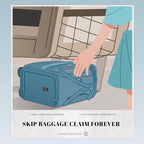 Verage 18x14x8in Spinner Underseat Carry-On Luggage -Airplane Personal Item Bag - Image 2