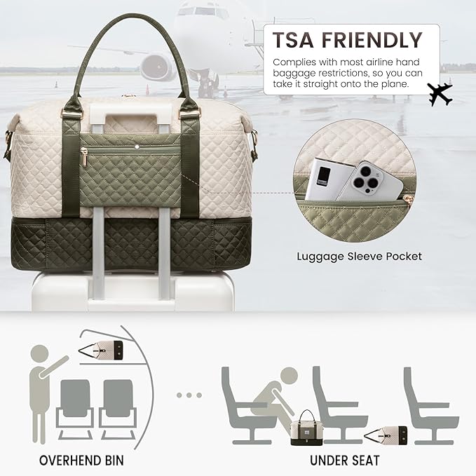 LOVEVOOK Travel Duffle Bag, Weekender Bags - Image 4