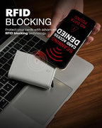 Jenoss Smart Wallet For Men & Women: Full Grain Leather, Handcrafted, Slide - Image 6