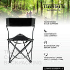 Travel Chair Ultimate Slacker, Quick Folding Tripod Stool - Image 5