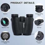 10x25 Binoculars for Adults and Kids, Compact Travel Binoculars for Bird - Image 7