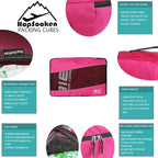 5 Set Packing Cubes for Travel Large Suitcase Luggage Organizer Bags Travel - Image 6
