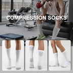 DOVAVA Dri-tech Compression Crew Socks, Comfort Boost Circulation - Image 2