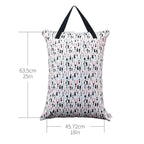 ALVABABY 2 Pack Large Wet Dry Bag Waterproof Hanging Cloth Diaper - Image 5
