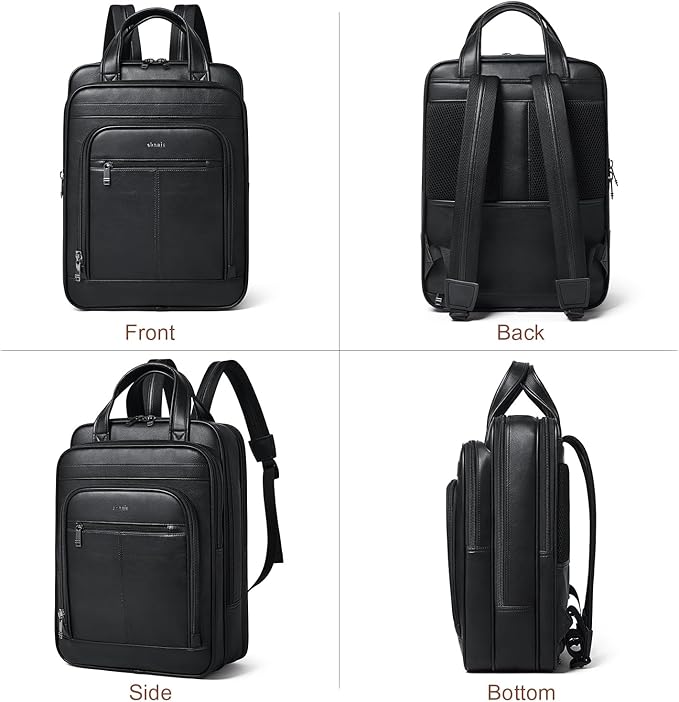 Shrrie 15.6" Laptop Backpack, Business Work Backpack Briefcase, Durable - Image 4