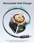 65W Retractable Wall Charger, PD Fast USB C Charger Block - Image 2