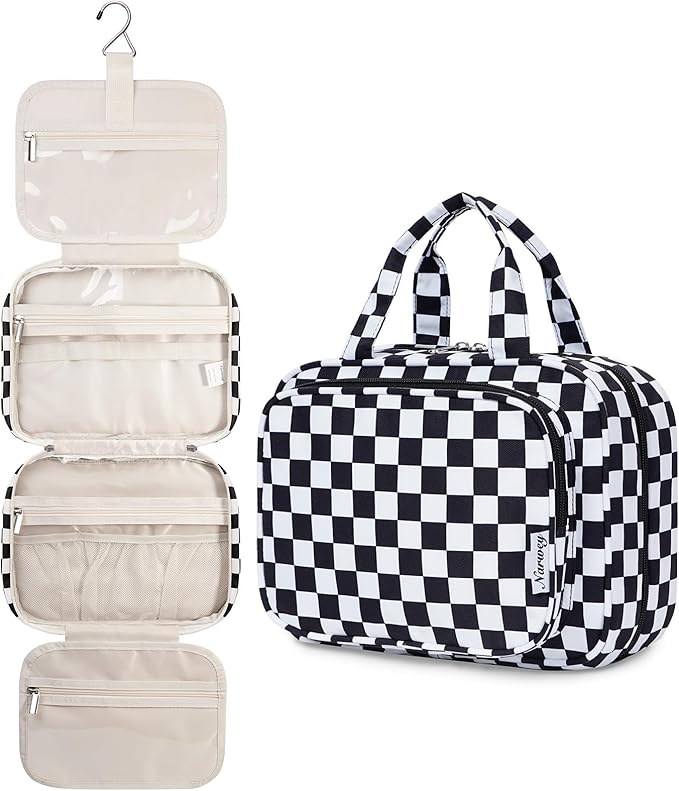 Narwey Hanging Toiletry Bag for Women Travel Makeup Bag Organizer Toiletries by Narwey