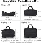 Hanke Expandable Carry On Luggage Suitcases - Image 2