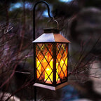 Solar Outdoor Lantern, Garden Hanging Waterproof Lanterns PVC Upgrade 3 LED - Image 4