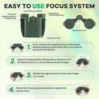 10x25 Compact Binoculars for Adults and Kids, Large View Waterproof Small - Image 9