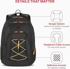 SwissGear 1186 Bungee Backpack, Vintage Khaki - Image 3