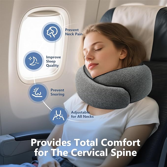 Advanced Memory Foam Neck Travel Pillow, Neck Pillow Airplane - Image 3