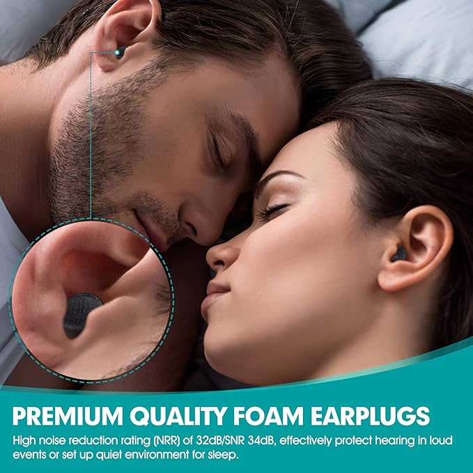 200 Pairs Earplugs for Noise Cancelling Individual Bagged Foam EarPlugs for - Image 2