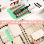 Large Silicone Heat Resistant Mat, Portable Travel Hot Hair Tools Holder Pad for Curling Iron, Flat Iron, Hair Straightener and Other Styling Tools(12.0" x 9.0")