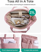 BAGSMART Tote Bag for Women, Lightweight Puffy Tote Bag - Image 4