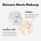 Blanc Cover Cream Stick V White - Korean Color-Changing Foundation Stick with Volufiline - Medium to Full Coverage Dewy Finish Base Makeup - Dual-Ended with Detachable Brush (204 Tan)