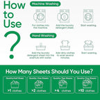 Travel Laundry Detergent Sheets Fisroa 120 Loads Eco-friendly Washing Detergent - Image 9