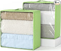 Clothes Storage Bags, Foldable Thick Fabric Blanket Storage Bags, Large Clear by Hopack