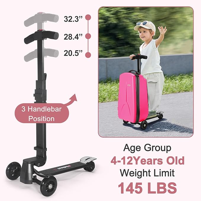 iubest Scooter Luggage Carry On Scooter Suitcase - Image 6