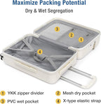 KYME 22-Inch Hardside Small Suitcase, 100% PC Hard Shell - Image 6