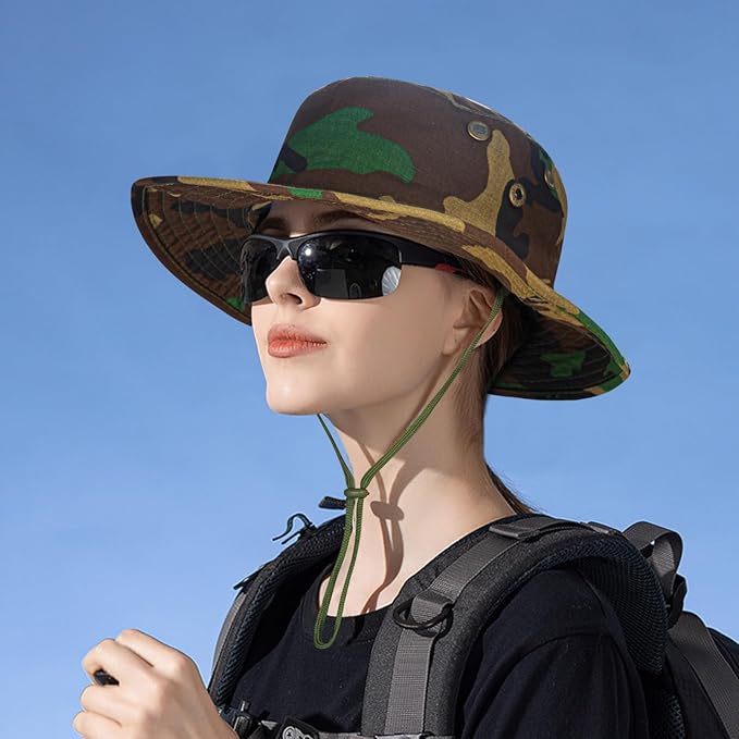 Sun Hats for Men Women Boonie Hat Foldable Fishing Hat UPF 50+ Bucket Hat for - Image 5
